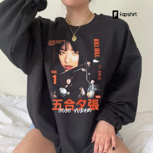 Gogo Yubari Kill Bill shirt, Gogo retro movie Crewneck