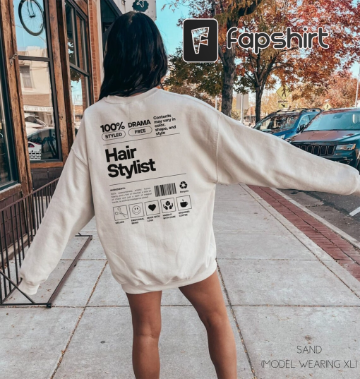 Hairstylist Sweatshirt Hair Stylist Crewneck Funny Hairdresser Gift Hairstylist Gift Hair Dresser Shirt Trendy Hair Therapist Sweatshirt