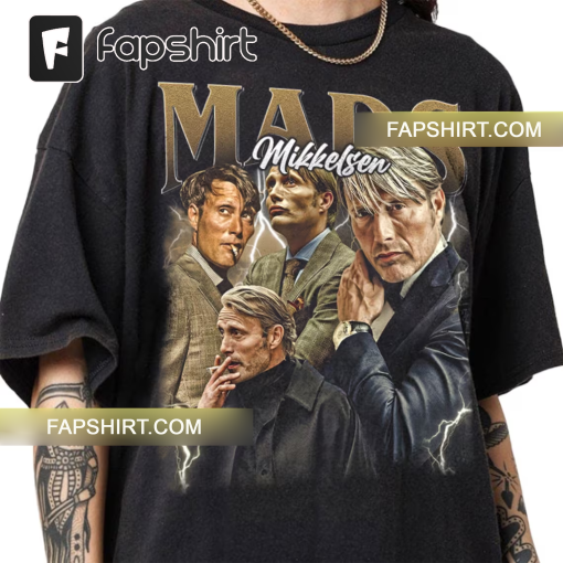 Limited Mads Mikkelsen Vintage T-Shirt, Gift For Women and Man Unisex T-Shirt