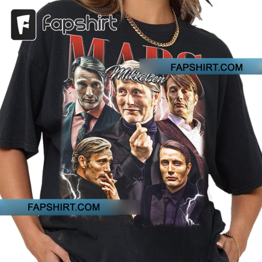 Limited Mads Mikkelsen Vintage T-Shirt, Gift For Women and Man Unisex T-Shirt