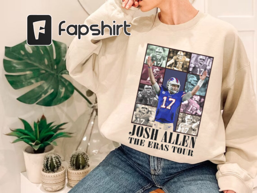 Josh Allen The Eras Tour Shirt, Josh Allen T-Shirt, Football Sweatshirt, Gift For Football Fan