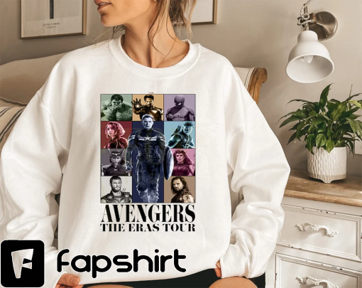 Avengers The Eras Tour Shirt Ver2, Marvel Fan Gift, Spiderman Shirt, Avenger Assember Shirt, Disney Group Shirt, Eras Tour Shirt