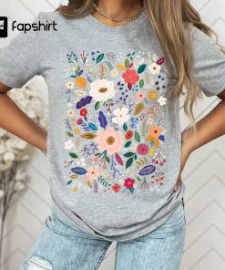 Wildflower Tshirt, Wild Flowers Shirt, Floral Tshirt,…