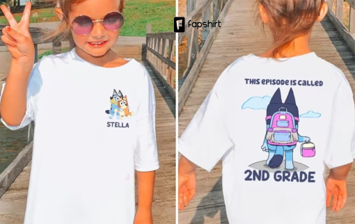 Personalized Blue & Bing Back To School Kids Shirts, This Episode Is Called Pre-K – Kindergarten, Preschool to 3rd grade…,Comfort Colors