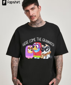 Bluey Here Come GRANNIES T-Shirt, Rad Like…