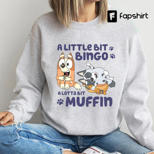 A little Bit Bingo Shirt, Bluey And Friends Shirt, Bluey Shirt, Bluey And Bingo T-Shirt, Bluey Friends Retro Bluey Shirt, Bluey Kids Shirt