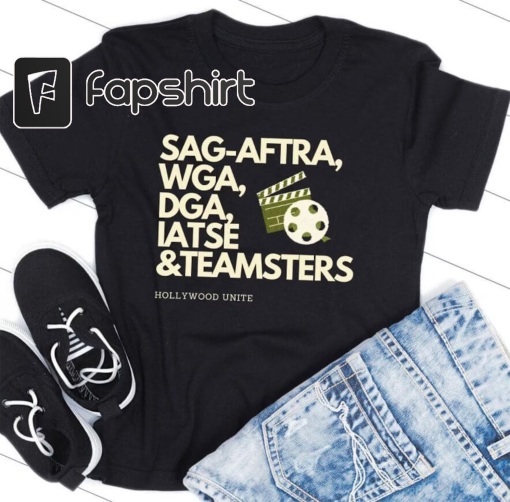 SAG AFTRA Shirt, wga shirt, dga, IATSE, Teamsters, Union Shirt, Hollywood Strike Top, Filmmaker, Film Crew Tshirt, Support Movie making,