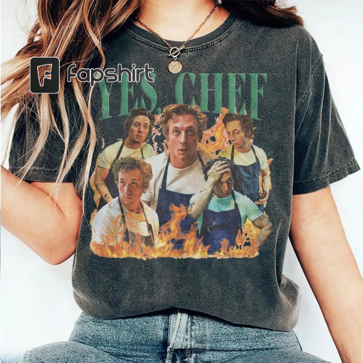 Yes, Chef T-Shirt – The Bear – 100% Cotton Relaxed fit Jeremy Allen White shirt