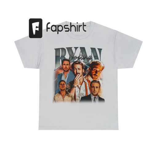 Limited Ryan Gosling Vintage T-Shirt, Graphic Unisex Ryan Gosling T-shirt, Retro 90’s Fans Homage T-shirt, Gift For Women and Men