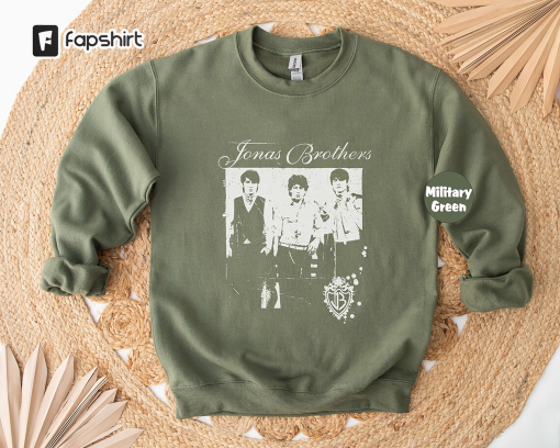 Jonas Brothers Vintage T-shirt, Jonas Five Albums One Night Tour Shirt, Jonas Brothers 2023 Tour Merch Sweatshirt, 90’s Jonas Concert Hoodie