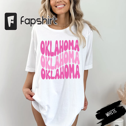 Oklahoma Pink Shirt, Retro Oklahoma Pink Shirt, Oklahoma Shirt, Oklahoma Gameday Shirt, Retro Oklahoma Shirt,Pink T Shirt,Oklahoma T Shirt