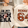 Customized Football Sweatshirt, Your Name Football Shirt, Custom Football Shirt, Game Day Shirt, Football Season Shirt, Football Mom Shirt