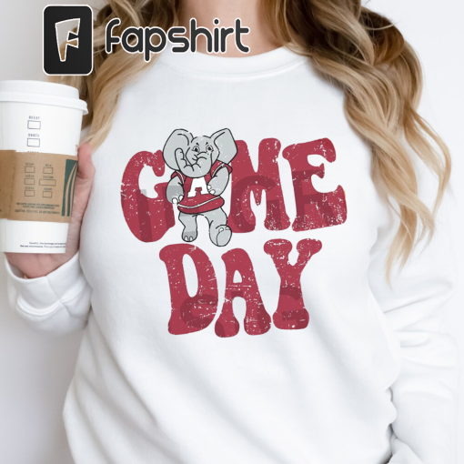 Alabama Game Day Shirt Retro Graphic Design shirt Distressed Logo Comfort Colors t-shirt Football Fan Apparel College shirt Cute Student tee