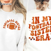 Custom Football Sweatshirt with Kids Jersey Number on Sleeve, Personalized Football Sweatshirt, Football Mom Shirt, Football Mama Sweater