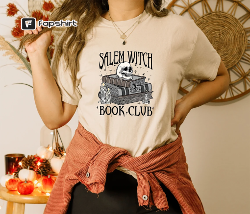 Salem Witch Book Club Shirt, Salem Massachusetts Shirt, Halloween Shirt, Witch Shirt, Halloween Tee, Salem Shirt, Happy Halloween Shirt