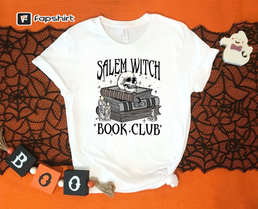 Salem Witch Book Club Shirt, Salem Massachusetts Shirt, Halloween Shirt, Witch Shirt, Halloween Tee, Salem Shirt, Happy Halloween Shirt