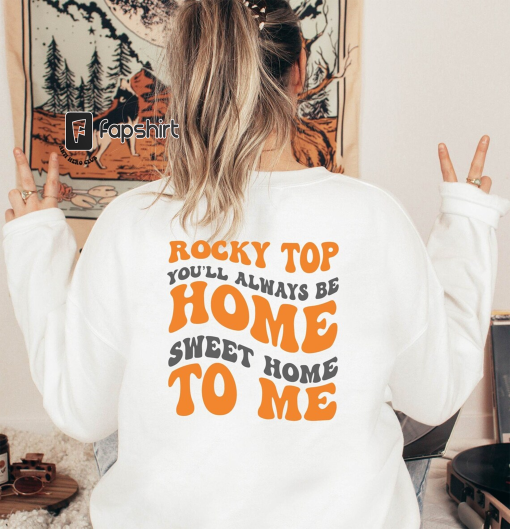 Tennessee Sweatshirt, Vols Hoodie, College Crewneck, Tennessee Football Sweater, Rocky Top Home Sweet Home Sweatshirt and Hoodie