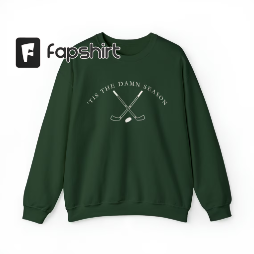 Tis The Damn Season Taylor Swift Evermore | Hockey Season Crewneck