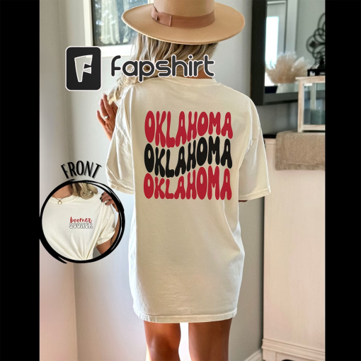 Oklahoma Gameday Shirt, Womens Oversized Oklahoma T Shirt, Retro Oklahoma Shirt,Trendy Oklahoma Shirt,Oklahoma Football Shirt,Tailgate Shirt