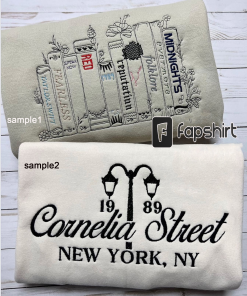 Cornelia Street Embroidered Sweatshirt / T shirt/…