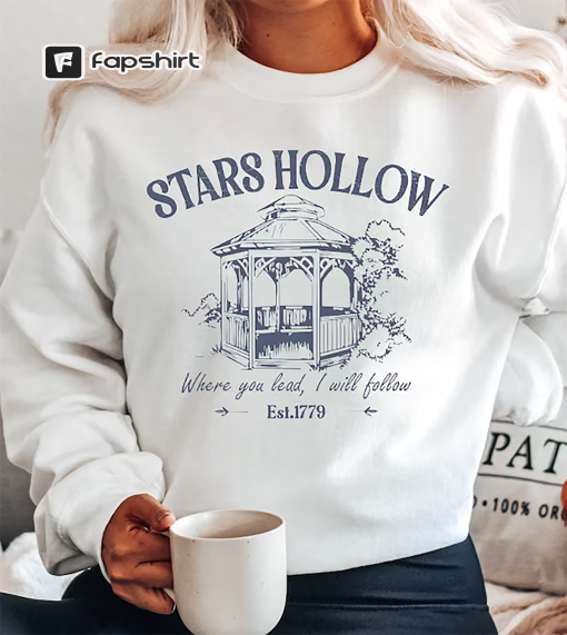 Stars Hollow Sweatshirt, Stars Hollow T-shirt, Vintage Style Stars Hollow Shirt Gift, Retro Stars Hallow Shirt, Tv Show Gifts, BD605