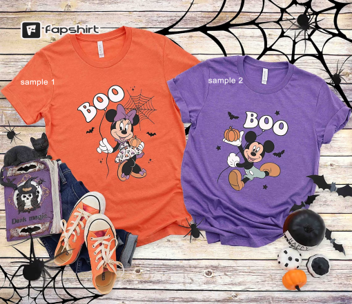 Mickey Minnie Boo Disney Halloween Shirt, Mickey Minnie Halloween Shirt, Disney Halloween Shirt, Mickey Boo Halloween, Disney Spooky Shirts