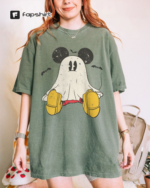 Retro Mickey Ghost Halloween Comfort Colors Shirt, Mickey Spooky Season Shirt, Mickey’s Not So Scary Halloween Shirt, Halloween Pumpkin Tee