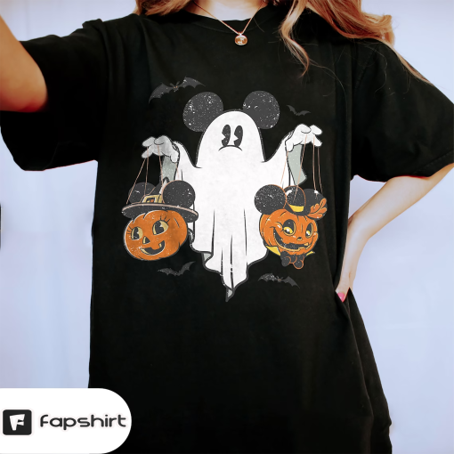 Mickey Ghost Halloween Comfort Colors Shirt, Mickey Ghost Shirt, Mickey’s Not So Scary Shirt, Disney Halloween Shirt, Disney Pumpkins Shirt