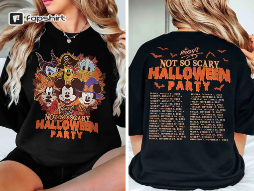 Mickey’s Not So Scary Halloween Party 2023 Shirt, Disney Halloween Party Shirt, Mickey and Friends Halloween Shirt, Walt Disney World Shirt