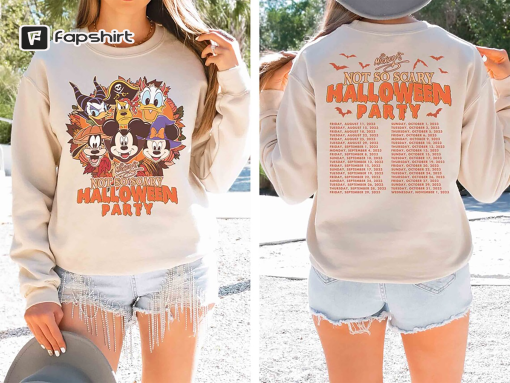 Mickey’s Not So Scary Halloween Party 2023 Shirt, Disney Halloween Party Shirt, Mickey and Friends Halloween Shirt, Walt Disney World Shirt