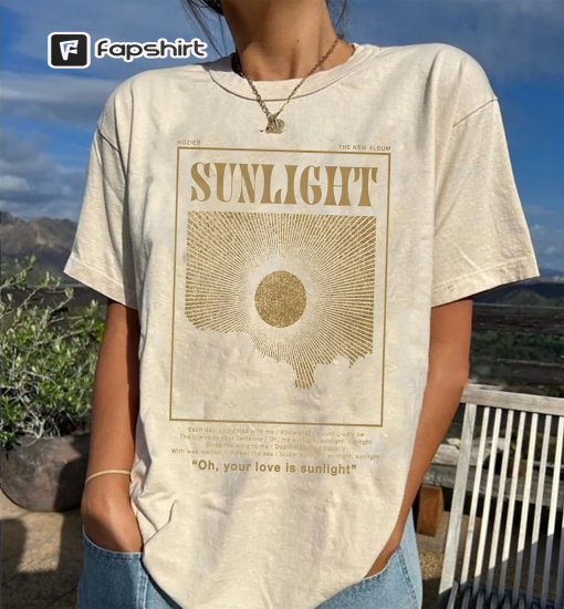 Vintage Hozier Sunlight Shirt, Hozier Music Shirt, No Grave Can Hold My Body Down, Hozier In A Week Shirt