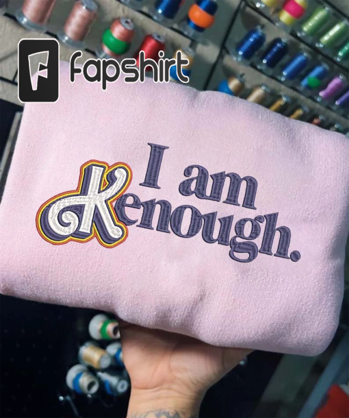 I am Kenough Embroidered T shirt, I am Kenough hoodie, Ken Sweatshirt, barbi shirt, I am Kenough Shirt