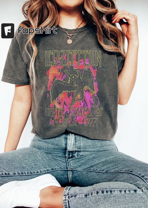 Led Zeppelin Shirt, Led Zeppelin Band T- Shirt, Led Zeppelin Gift, Rock Band Gift