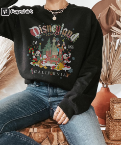 Vintage Disneyland Christmas Sweatshirt, Mickey and Friends…