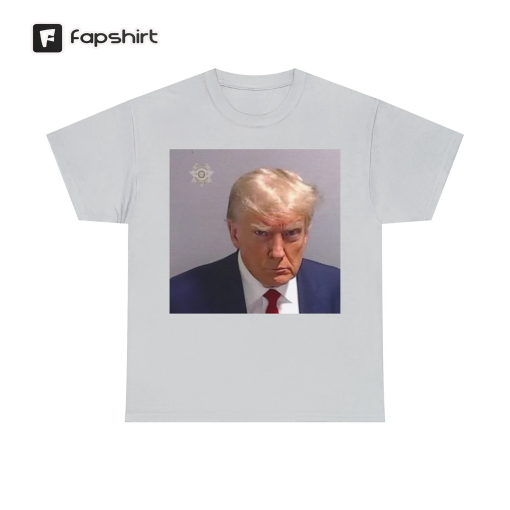 CLASSIC Donald Trump Fulton County Georgia Mugshot T shirt – Trump 2024 – Promo code Poso – make mugshots great again