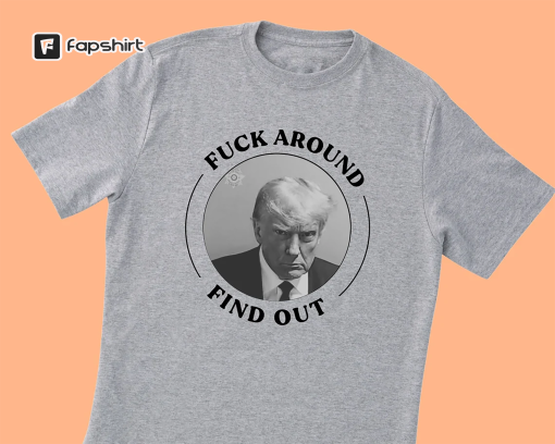 Ex-President Mugshot Shirt | Donald Trump Indictment Georgia Fulton County Fani Willis Prison Maga Liberal Funny FAFO Fuck Around Find Out