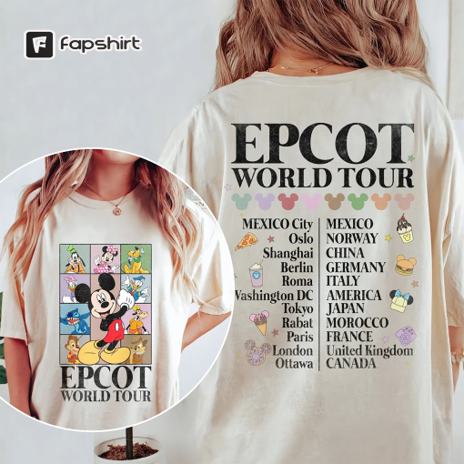 Disney Epcot World Tour Shirt, Mickey and Friends Shirt, Drinking Around the World Shirt, Epcot World Tour Shirt, Disney Group Shirt