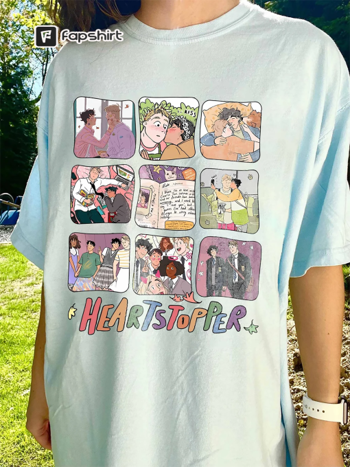 Vintage Heartstopper Season 2 Shirt, Nick and Charlie, Kit Connor Heartstopper, LGBT Gay Panic Bi Panic, LGBT HeartStopper Rainbow Fan Gift