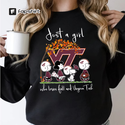 Just A Girl Who Loves Fall And Tech Logo T Shirt Hoodie Sweatshirt, Snoopy T Shirt, Snoopy Tech Logo T Shirt