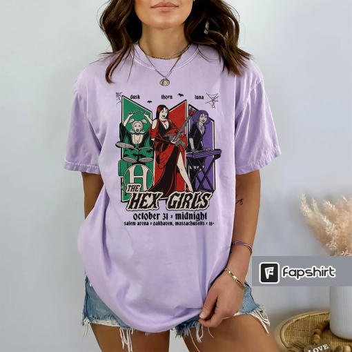 The Hex Girls Rock Band Music T-Shirt, The Hex Girls Shirt, Hex Girls 2023 Tour Shirt, Rock Band Sweatshirt, Music Concert 2023 Shirt