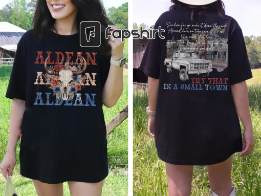 Try that in a Small Town Shirt Jason Aldean Country Music Concert Shirt, Country Western TShirt, Country Concert shirts, Country Concert Tee