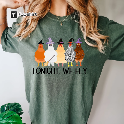 Comfort Colors Halloween Chicken Shirt|Funny Chicken Shirt|Animal Shirt|Fall Chicken Shirt|Chicken Mom Tee|Chicken Lover Shirt|Fall Farm Tee