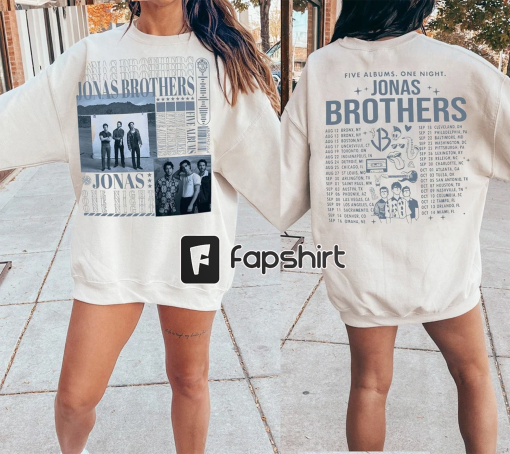 Jonas Brothers Double Sided T shirt, Jonas Brothers Tour Sweatshirt, Concert 2023 Retro Unisex Gift, Jonas Brothers Cassette Shirt