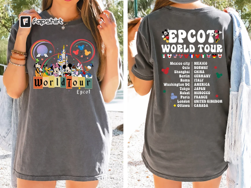 Disney Epcot World World Tour 2023 Shirt, Walt Disney World Shirt, Drink Around The World Tour Shirt, Mickey And Friends Shirt, Disneyland