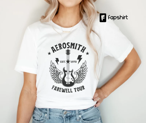 Aerosmith Farewell Tour Shirt, Aerosmith Fan Shirt, Aerosmith Rock Music Shirt, Rock Band Concert Shirt, Aerosmith Shirt, Rock Music Shirt