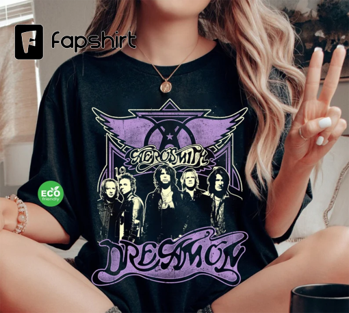 Aerosmith Dream on Band Tee, Vintage Retro 70s Band Shirt, Rock and Roll Shirt, Trendy Heavy Metal Shirt