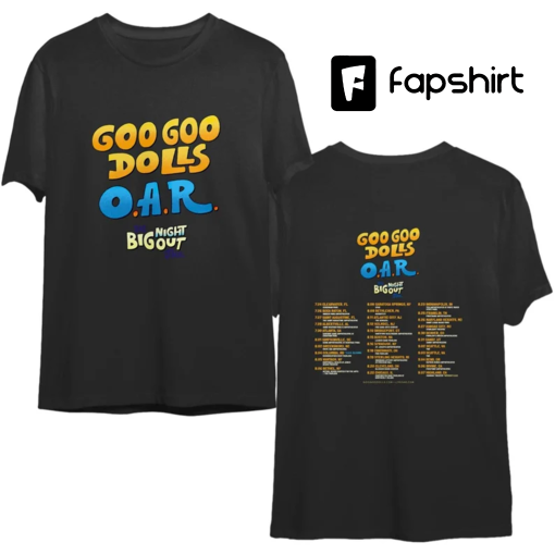 The GooGoo Dolls O.A.R Tour Dates 2023 Shirt, O.A.R Tour 2023 Tour Shirt, O.A.R Tour Unisex Premium T-Shirt, 2023 Rock Tour Tee Shirt