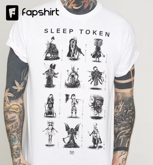 Sleep Token Chart T-Shirt, Vintage Sweatshirt, Sleep Token Tour Merch, Perfect Gift For Fans