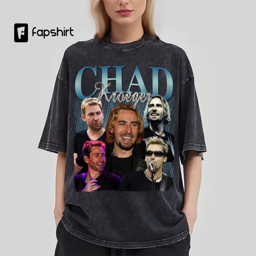 Chad Kroeger Vintage Washed T-Shirt,Pop Rock Band Homage Graphic Unisex Long Sleeve, Bootleg Retro 90’s Fans Hoodie Gift