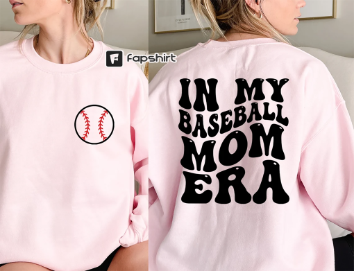 In My Baseball Mom Era Sweatshirt, Baseball Mama Crewneck, Sports Mom Gifts, Game Day Hoodie, Baseball Mom Sweat